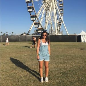 TOPSHOP Denim Shortalls US 8 (UK 12 EUR 40)